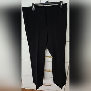 Ann Taylor Modern Cut Flare Leg Black Trouser Size 12